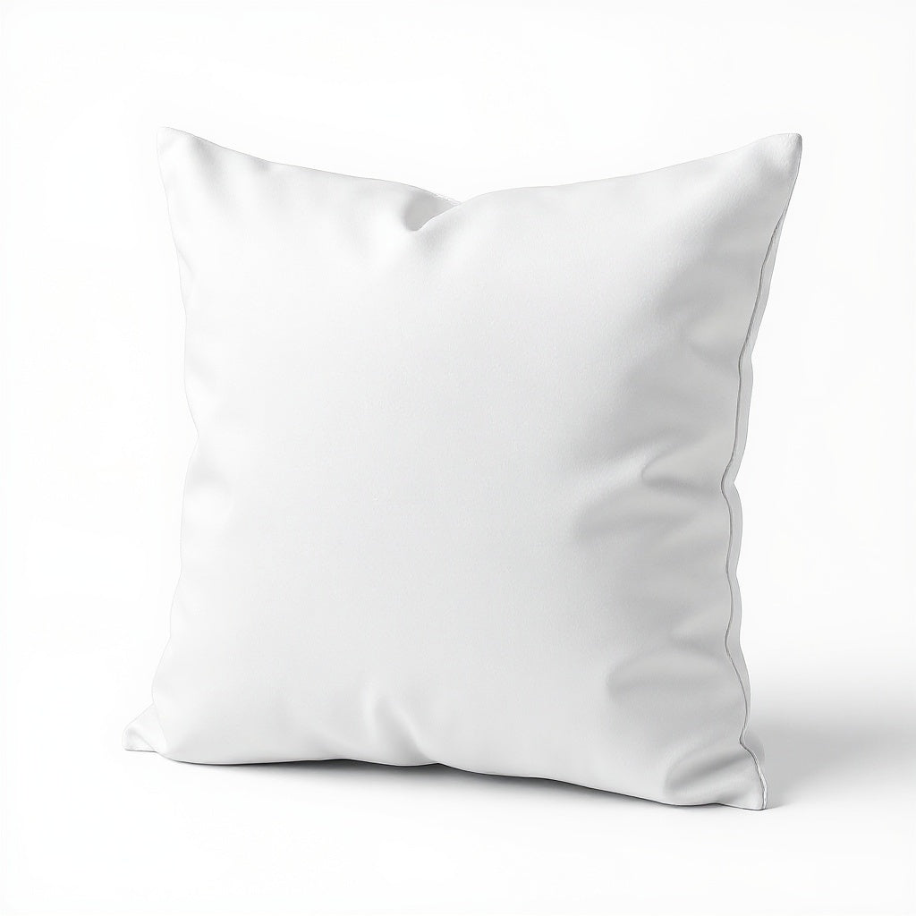 Polyester Throw Pillow from alternative angle showing side profile and stitching details