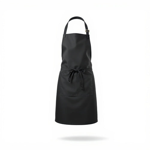 Hero shot of Cotton Chef Apron with customizable name on white studio background, full product visible