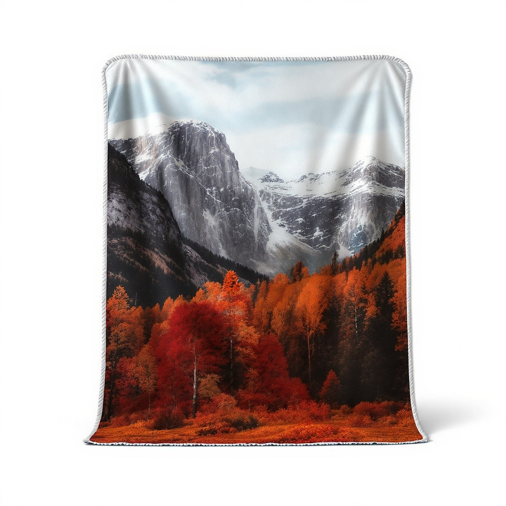 Hero shot of Fleece Photo Blanket on white studio background, full product visible